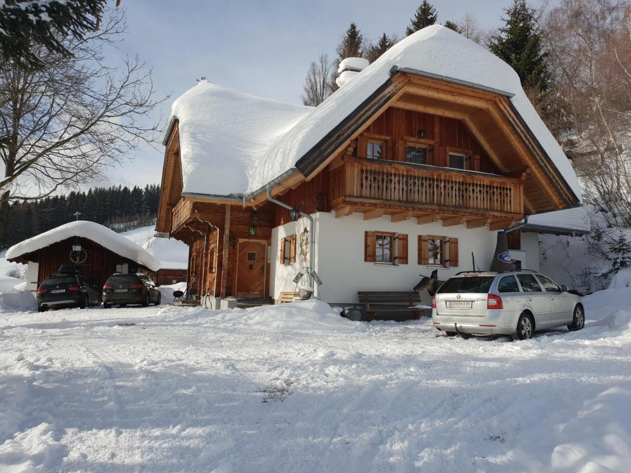 Vila Waldheimathuette Sankt Kathrein am Hauenstein Exteriér fotografie